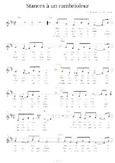 download the accordion score Stances à un cambrioleur   in PDF format
