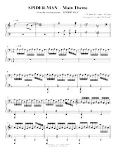 download the accordion score Spider Man (Arrangement : Joseph M Rozell) (Piano) in PDF format