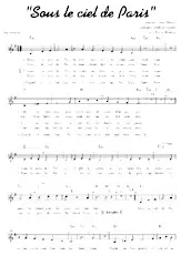 descargar la partitura para acordeón Sous le ciel de Paris (Arrangement : Pierre Boinay) en formato PDF