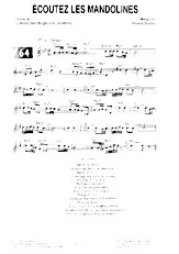 télécharger la partition d'accordéon Ecoutez les mandolines (Tango Chanté) au format PDF