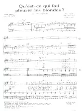 download the accordion score Qu'est ce qui fait pleurer les blondes (Ride the lightning) in PDF format