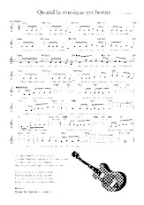 scarica la spartito per fisarmonica Quand la musique est bonne  in formato PDF