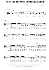 descargar la partitura para acordeón Pour les enfants du monde entier  en formato PDF