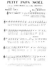 télécharger la partition d'accordéon Petit papa Noël (Du Film : Destins) (Chant : Tino Rossi) au format PDF