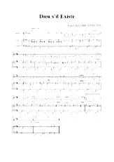 descargar la partitura para acordeón Dieu s'il existe en formato PDF