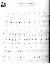 descargar la partitura para acordeón Bon anniversaire   en formato PDF