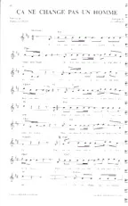 download the accordion score Ça ne change pas un homme in PDF format