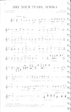 download the accordion score Dry your tears Afrika in PDF format