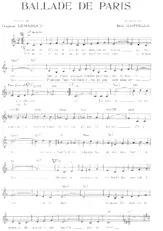 scarica la spartito per fisarmonica Ballade de Paris (Valse) in formato PDF