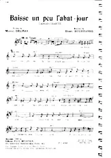 scarica la spartito per fisarmonica Baisse un peu l'abat jour (Tango Chanté) in formato PDF