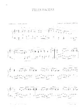 descargar la partitura para acordeón Filles faciles   en formato PDF