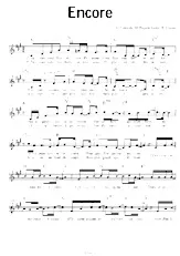scarica la spartito per fisarmonica Encore    in formato PDF