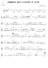 download the accordion score Emmène moi danser ce soir   in PDF format