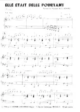 télécharger la partition d'accordéon Elle était belle pourtant (Piano) au format PDF