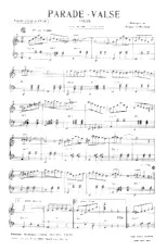 scarica la spartito per fisarmonica Parade Valse    in formato PDF