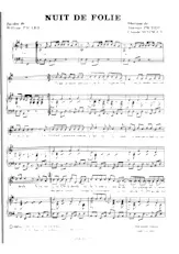 download the accordion score Nuit de folie (Chant : Début De Soirée) in PDF format