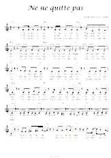 download the accordion score Ne me quitte pas (Arrangement : P Gasser) in PDF format