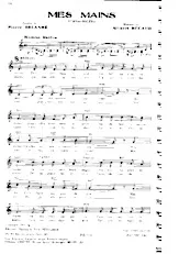 descargar la partitura para acordeón Mes mains (Rumba Boléro) en formato PDF
