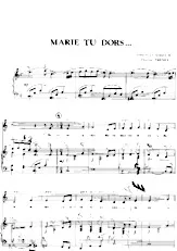 télécharger la partition d'accordéon Marie tu dors    au format PDF