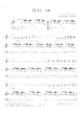 scarica la spartito per fisarmonica Mai 68  in formato PDF