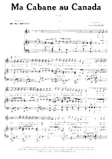 descargar la partitura para acordeón Ma cabane au Canada (Chant : Line Renaud) (Slow) en formato PDF