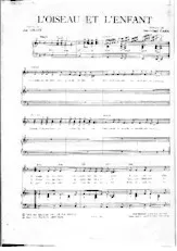 download the accordion score L'oiseau et l'enfant (Chant : Marie Myriam) in PDF format