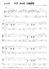télécharger la partition d'accordéon Les mal aimés (Piano) au format PDF