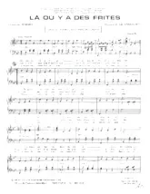 download the accordion score Là où y a des frites (Valse Musette) in PDF format