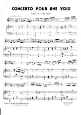 télécharger la partition d'accordéon Concerto pour une voix    au format PDF