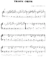 download the accordion score Triste cœur    in PDF format