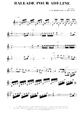 descargar la partitura para acordeón Ballade pour Adeline  en formato PDF