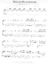 descargar la partitura para acordeón Ballade pour Adeline   en formato PDF