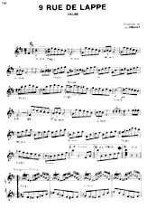 descargar la partitura para acordeón 9 rue de Lappe (Valse) en formato PDF