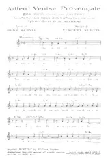 descargar la partitura para acordeón Adieu Venise Provençale (Dans : Zou Le midi bouge) (Chant : Henri Alibert) (Fox Trot) en formato PDF