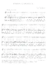 scarica la spartito per fisarmonica Paris canaille in formato PDF