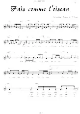 télécharger la partition d'accordéon Fais comme l'oiseau (Voce abusou) (Chant : Michel Fugain) au format PDF
