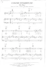 descargar la partitura para acordeón Comme d'habitude (My Way) en formato PDF