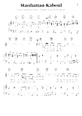 descargar la partitura para acordeón Manhattan Kaboul en formato PDF