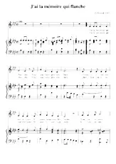download the accordion score J'ai la mémoire qui flanche  in PDF format