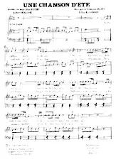 télécharger la partition d'accordéon Une chanson d'été (Slow) au format PDF