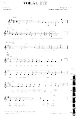 descargar la partitura para acordeón Voilà l'été en formato PDF