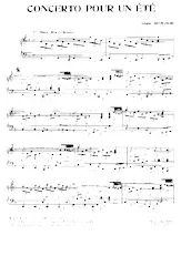 scarica la spartito per fisarmonica Concerto pour un été (Slow Rock) in formato PDF