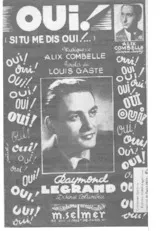 download the accordion score Oui (Si tu me dis oui) (Chant : Raymond Legrand) in PDF format