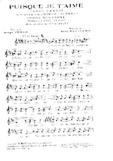 descargar la partitura para acordeón Puisque je t'aime (Du film : Le chanteur inconnu) (Tango Chanté) en formato PDF