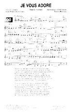 descargar la partitura para acordeón Je vous adore (Cuando me besas) (Boléro) en formato PDF