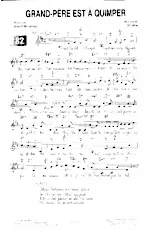 descargar la partitura para acordeón Grand Père est à Quimper en formato PDF