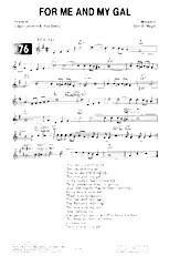 descargar la partitura para acordeón For me and my gal (Fox) en formato PDF