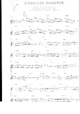 télécharger la partition d'accordéon Careless Whisper (Partie Sax Sib) au format PDF