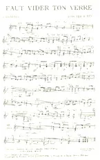 télécharger la partition d'accordéon Faut vider ton verre (Marche) (Orchestration Complète) au format PDF