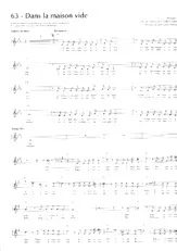 descargar la partitura para acordeón Dans la maison vide en formato PDF